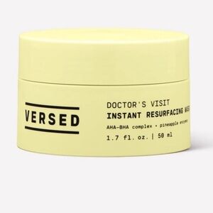 VERSED
DOCTOR'S VISIT
INSTANT RESURFACING MASK
AHA-BHA complex pineapple enzyme